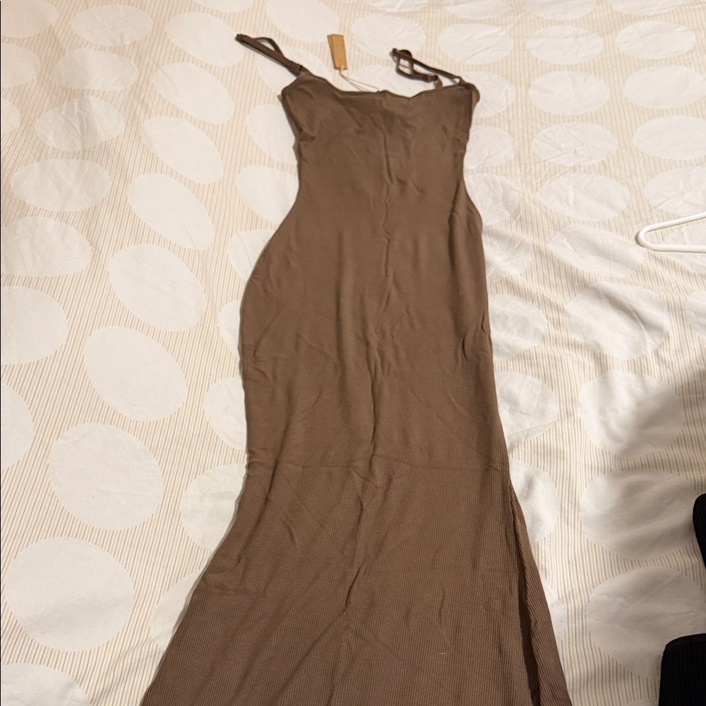 SKIMS Brown Maxi Dress